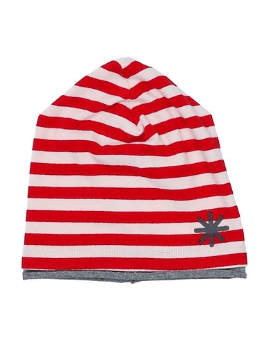 MANUEL RITZ Hat Red 47% Polyester, 46% Cotton, 7% Elastane