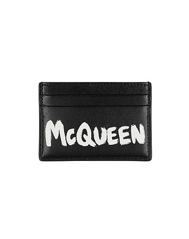 MCQUEEN Wallet Black Soft Leather
