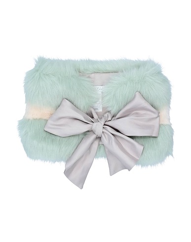 LUCKYLU  Milano Scarves and foulards Light green 100% Modacrylic, Acrylic