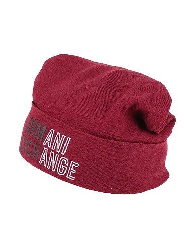 ARMANI EXCHANGE Hat Burgundy 100% Cotton