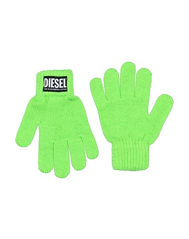 DIESEL Guantes Verde 55% Lana, 45% Algodón