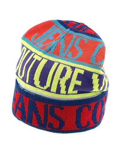 VERSACE JEANS COUTURE Hat Purple 50% Acrylic, 50% Wool