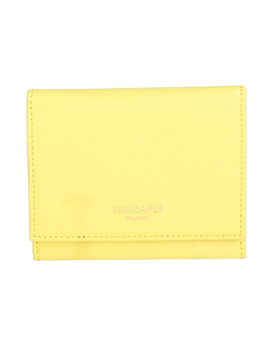 TRUSSARDI Wallet Yellow Cowhide