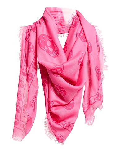 MCQUEEN Sciarpe e foulard Rosa 85% Modal, 15% Seta
