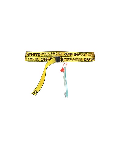 OFF-WHITE™ Fabric belt Yellow 60% Polyamide, 40% Polyester