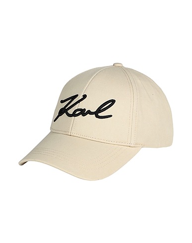 KARL LAGERFELD Chapeau K/SIGNATURE CAP
 Blanc cassé 100% Coton biologique