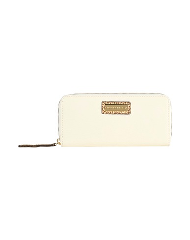 BORBONESE Wallet White 100% Soft Leather, PVC - Polyvinyl chloride, Cotton, Polyester