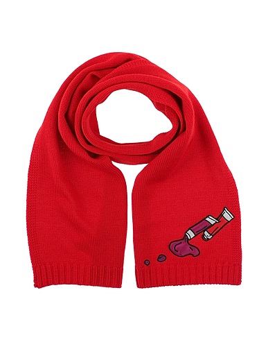 DOLCE & GABBANA Sciarpe e foulard Rosso 100% Lana Vergine, Poliestere, Viscosa