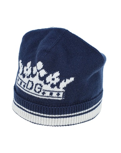 DOLCE&GABBANA Cappello Blu notte 90% Lana Vergine, 10% Cachemire