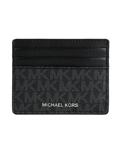MICHAEL KORS MENS Marroquinería TALL CARD CASE Negro 89% PVC - Polivinilcloruro, 10% Poliéster, 1% Poliuretano