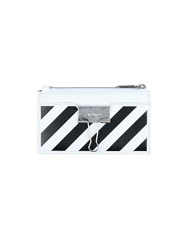 OFF-WHITE™ Document holder White 100% Soft Leather
