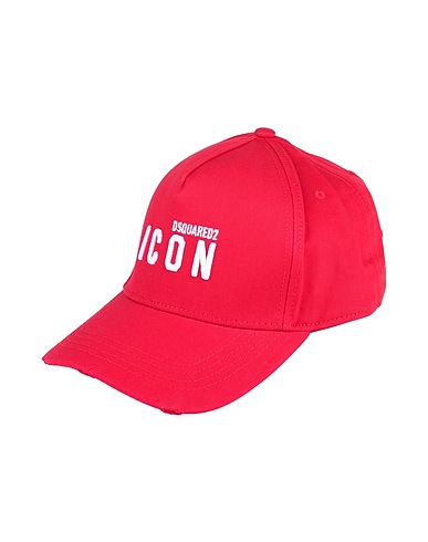 DSQUARED2 Cappello ICON Rosso 100% Cotone