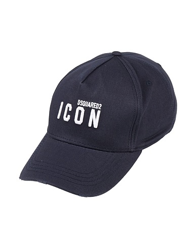 DSQUARED2 Hat ICON Navy blue 100% Cotton
