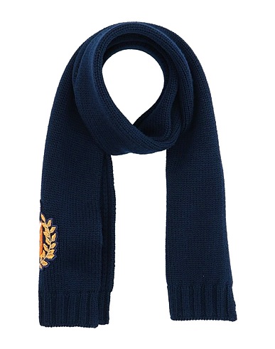 DOLCE & GABBANA Scarves and foulards Midnight blue 100% Virgin Wool