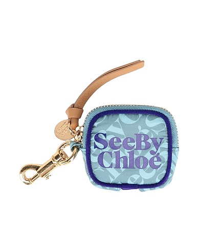 SEE BY CHLOÉ Key ring Sage green 100% Polyester, Cowhide