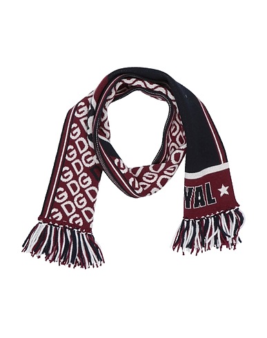 DOLCE & GABBANA Scarves and foulards Burgundy 75% Virgin Wool, 25% Cashmere
