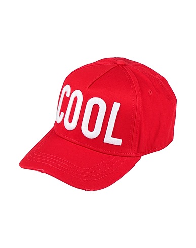 DSQUARED2 Hat Red 100% Cotton