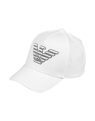 EMPORIO ARMANI Cappello Bianco 100% Cotone