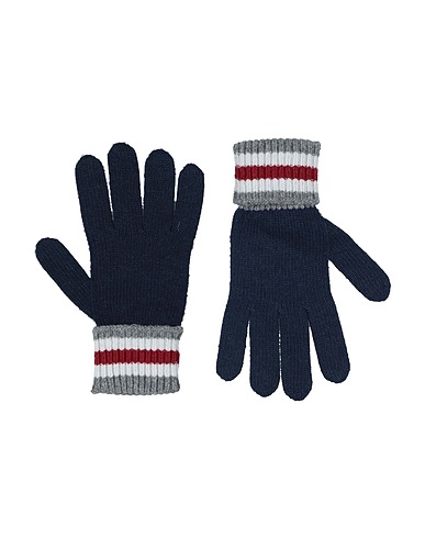 DOLCE&GABBANA Guanti Blu notte 40% Lana Vergine, 25% Poliammide, 25% Viscosa, 10% Cachemire