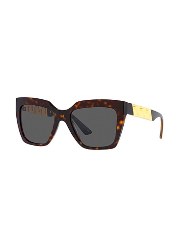 VERSACE Lunettes de soleil Marron Acétate