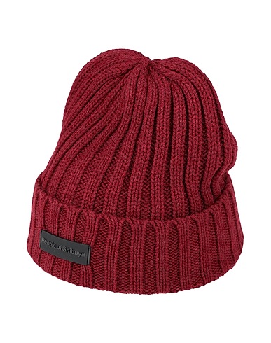 PEOPLE OF SHIBUYA Hat Burgundy 50% Polyester, 50% Acrylic