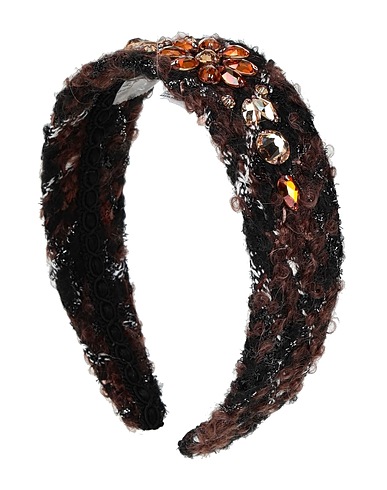DOLCE&GABBANA Hair accessory Brown 28% Acrylic, 22% Synthetic fibers, 21% Virgin Wool, 18% Mohair wool, 11% Cotton