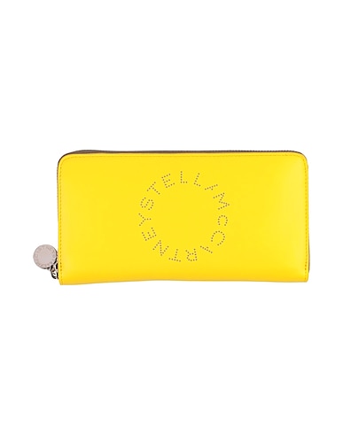 STELLA McCARTNEY Wallet Yellow Textile fibres