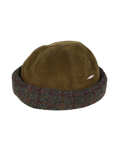 LUCKY HAT Hat Military green 60% Cotton, 40% Virgin Wool