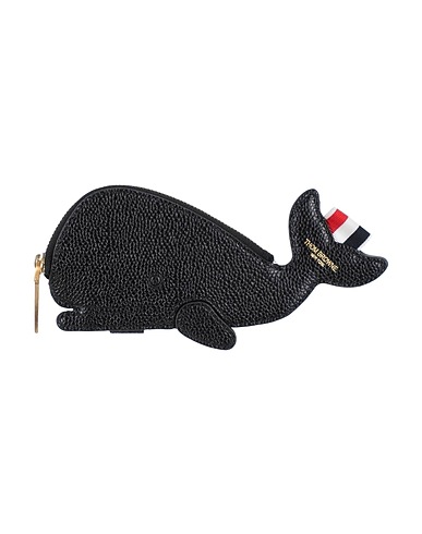 THOM BROWNE Wallet Black Soft Leather
