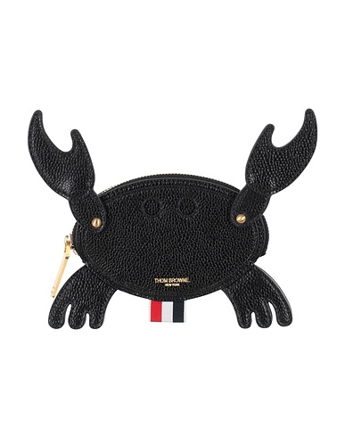 THOM BROWNE Wallet Black Soft Leather