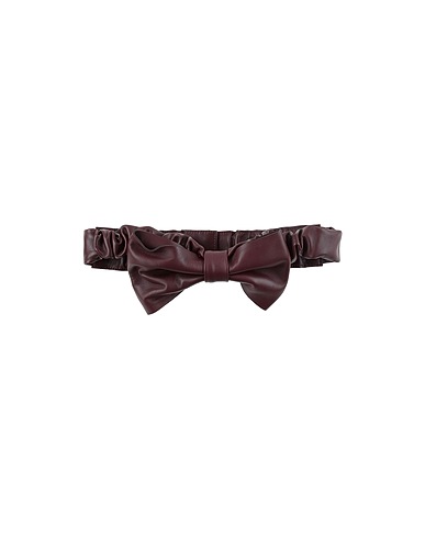 RED(V) High-waist belt Plum Soft Leather