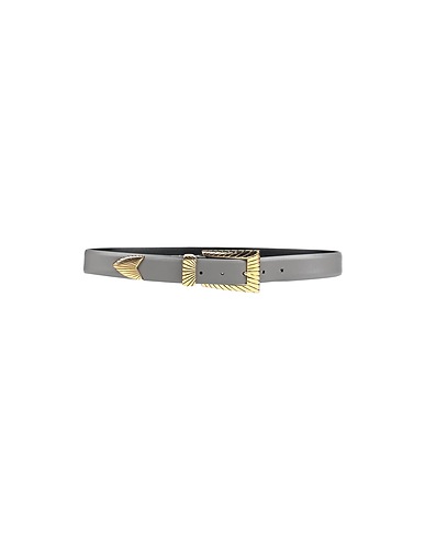 ALBERTA FERRETTI Belts Grey Soft Leather