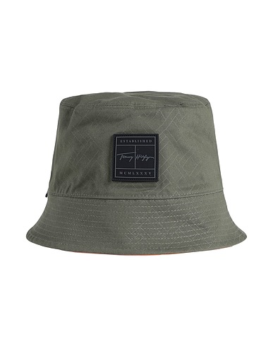 TOMMY HILFIGER Hat Military green 100% Organic cotton
