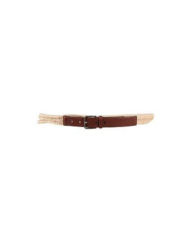 DOLCE&GABBANA Belts Chocolate brown Soft Leather, String