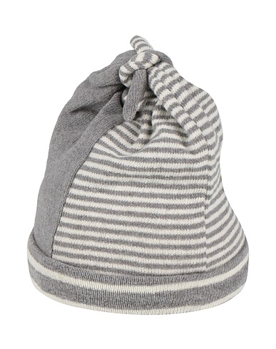 ALETTA Hat Grey 80% Cotton, 11% Acrylic, 4% Elastane, 3% Viscose, 2% Polyamide