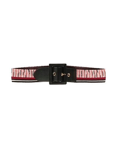 MISSONI Belts Burgundy 80% Viscose, 20% Elastane, Calfskin