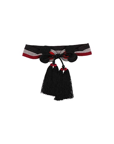 GIORGIO ARMANI Belts Black 75% Viscose, 25% Cotton, Polyethylene