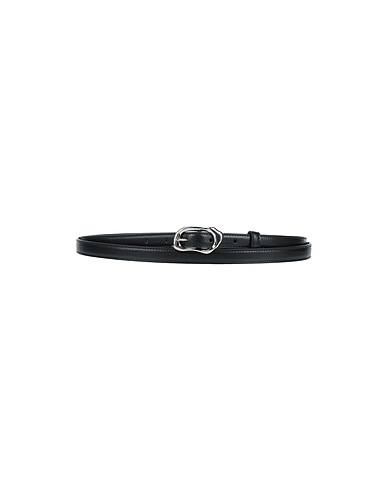 MCQUEEN Belts Black Soft Leather