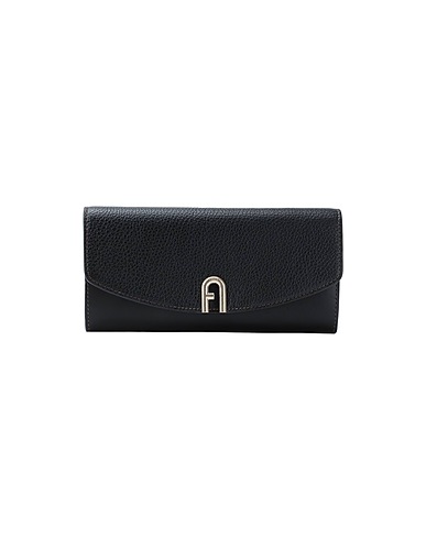 FURLA Πορτοφόλι FURLA PRIMULA CONTINENTAL WALL
 Μαύρο 100% Δέρμα μοσχαριού