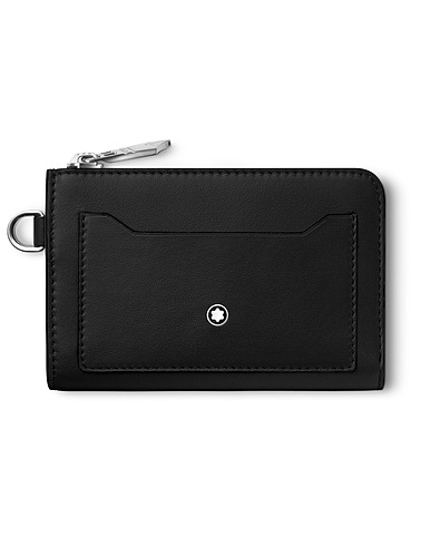 MONTBLANC Key ring Meisterstück Key Pouch with 4cc Black 100% Calfskin