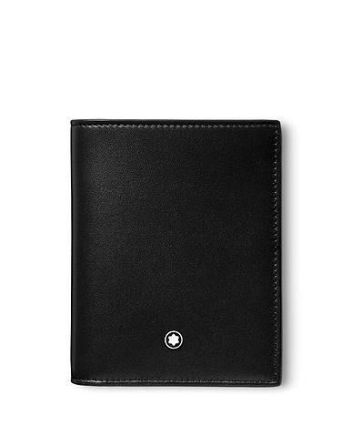 MONTBLANC Wallet Meisterstück Compact Wallet 6cc Black 100% Calfskin