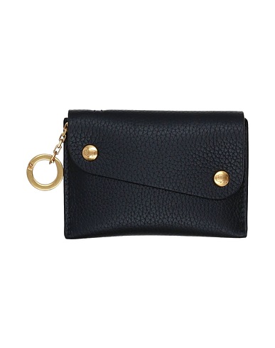 IL BISONTE Small Leather Goods Black Soft Leather