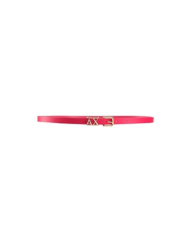 ARMANI EXCHANGE Thin belt Coral 100% Bovine leather