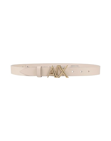 ARMANI EXCHANGE レギュラー幅ベルト トープ 牛革 100%