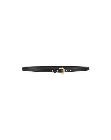 VERSACE JEANS COUTURE Cintura Sottile Nero Pelle di vitello