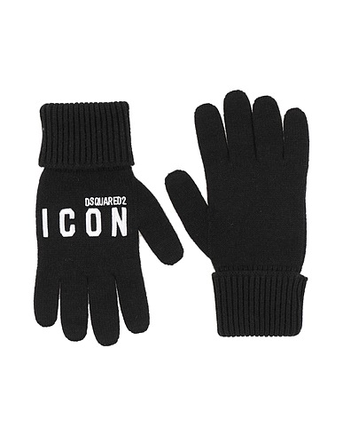 DSQUARED2 Gloves Black 100% Wool