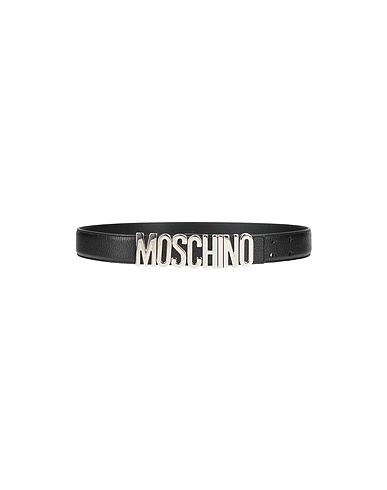 MOSCHINO Gürtel Schwarz Leder