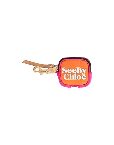 SEE BY CHLOÉ Tech gadget  Orange 100% Polyester, Cow leather