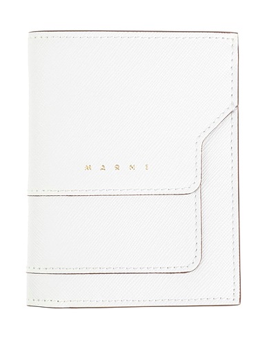 MARNI Portafoglio Bianco 100% Pelle di bovino