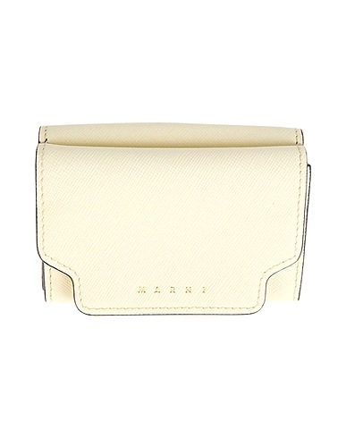 MARNI Wallet Pastel yellow 100% Cow leather